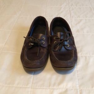 Sperry deep brown deck shoes